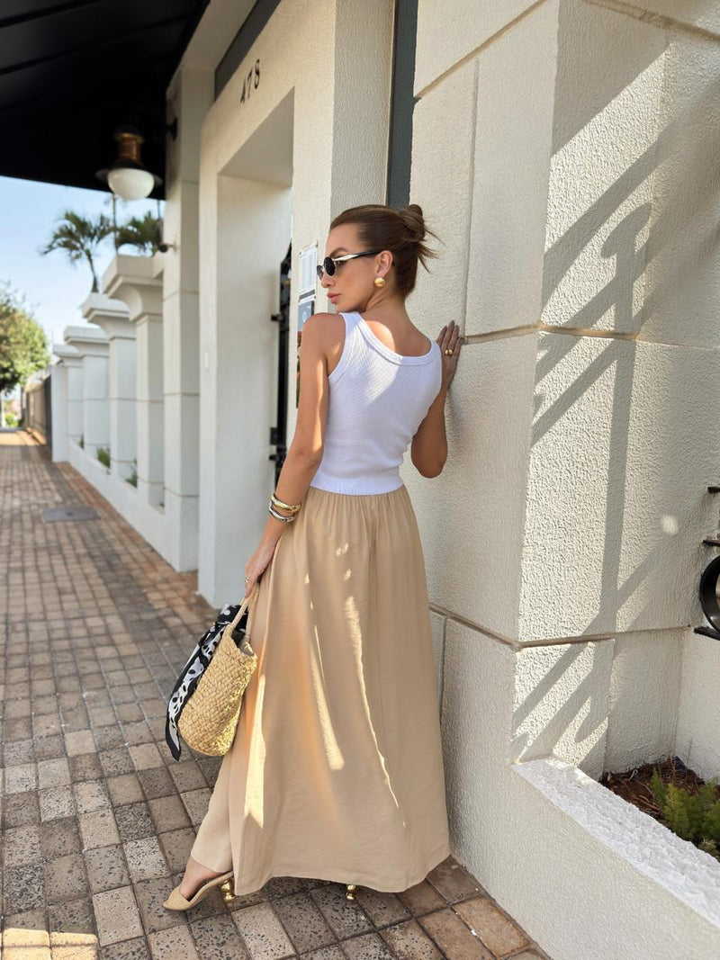 Vestido Longo Liso