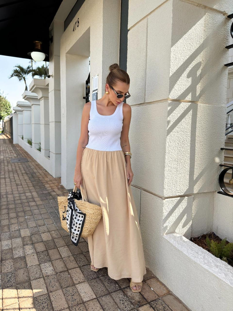 Vestido Longo Liso